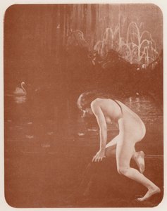 Nudistische kunst: Waterlelies