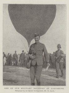 Een van onze militaire ballonnen in Ladysmith