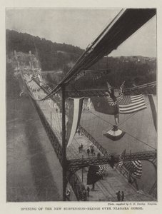 Opening van de Nieuwe Hangbrug over de Niagara Gorge