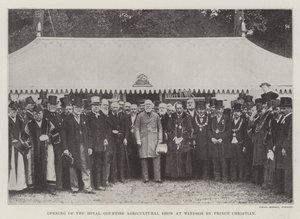 Opening van de Royal Counties Agricultural Show in Windsor door Prins Christian door English Photographer