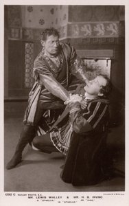 Othello die Iago wurgt, Lewis Waller en H B Irving