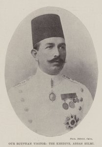 Onze Egyptische bezoeker, de Khedive, Abbas Hilmi door English Photographer