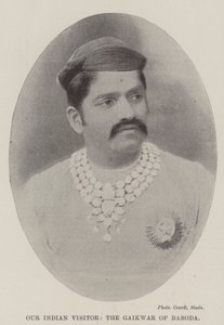 Onze Indiase bezoeker, de Gaikwar van Baroda door English Photographer