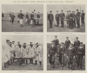 Onze Marinebrigade, Schietinstructie op Whale Island (HMS Excellent)