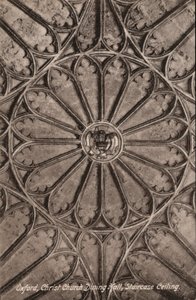 Oxford, Christ Church, Eetzaal, Trap Plafond door English Photographer
