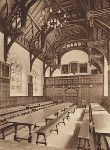 Oxford: Oriel College, De Hal door English Photographer