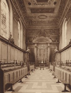Oxford: Trinity College, Interieur van de Kapel, kijkend naar het oosten door English Photographer