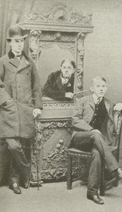 Oxford-studenten, eind jaren 1860 door English Photographer