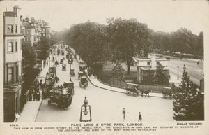 Park Lane en Hyde Park, Londen