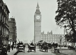 Parliament Square, Westminster: Parliament Square richting Bridge Street, 1895