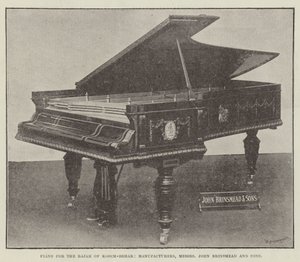 Piano voor de Radja van Kooch-Behar, Fabrikanten, Messers John Brinsmead en Zonen