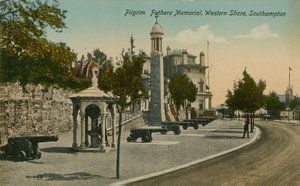 Pilgrim Fathers Memorial, Western Shore, Southampton door English Photographer