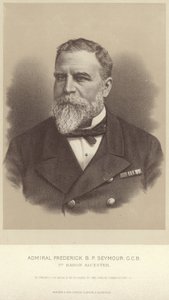 Portret van Admiraal Frederick B P Seymour door English Photographer