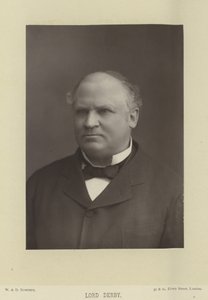 Portret van Edward Stanley, Graaf van Derby door English Photographer