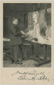 Portret van Edwin Austin Abbey door English Photographer