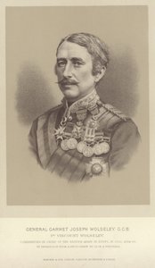 Portret van Generaal Garnet Joseph Wolseley door English Photographer