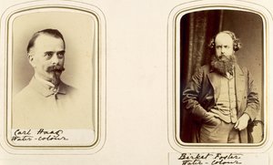 Portretten van Carl Haas en Myles Birket Foster