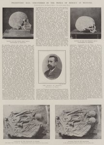 Prehistorische mens, ontdekkingen door de Prins van Monaco in Menton