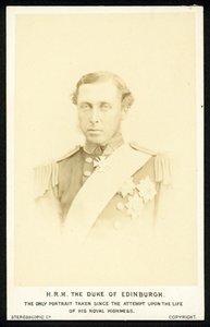Prins Alfred, Hertog van Edinburgh door English Photographer