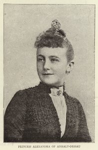 Prinses Alexandra van Anhalt-Dessau door English Photographer