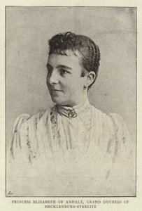 Prinses Elizabeth van Anhalt, Groothertogin van Mecklenburg-Strelitz door English Photographer
