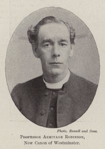 Professor Armitage Robinson, nieuwe kanunnik van Westminster door English Photographer