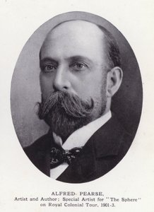 Prominente Mannen van Londen: Alfred Pearse (zwart-wit foto) door English Photographer