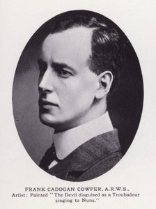 Prominente Mannen van Londen: Frank Cadogan Cowper (zwart-wit foto) door English Photographer