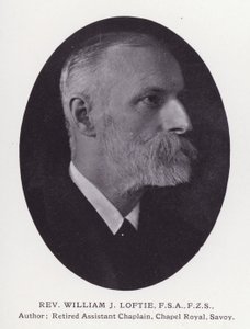 Prominente Mannen van Londen: Rev William J Loftie (zwart-wit foto) door English Photographer