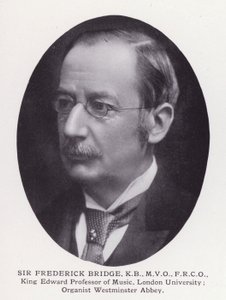 Prominente Mannen van Londen: Sir Frederick Bridge door English Photographer