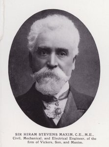 Prominente mannen van Londen: Sir Hiram Stevens Maxim door English Photographer