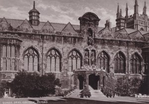 Binnenplaats Oriel College, Oxford door English Photographer