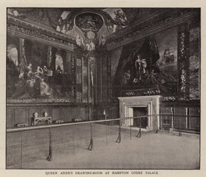 De tekenkamer van koningin Anne in Hampton Court Palace door English Photographer