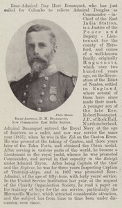 Vice-admiraal D H Bosanquet, nieuwe commandant Oost-Indië Station door English Photographer