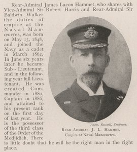 Viceadmiraal J L Hammet, Scheidsrechter bij Marineoefeningen door English Photographer