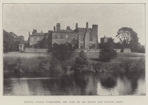 Ripley Castle, Yorkshire, de zetel van Sir Henry Day Ingilby, Baronet door English Photographer