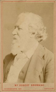 Robert Browning, dichter door English Photographer