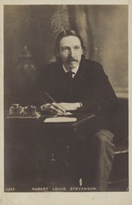 Robert Louis Stevenson (1850-1894), Schotse romanschrijver, dichter en reisverhalenschrijver door English Photographer