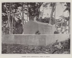 Graf van Robert Louis Stevenson in Samoa