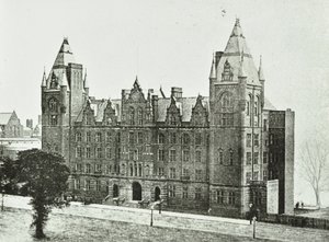 Royal College of Music: exterieur, 1894 door English Photographer