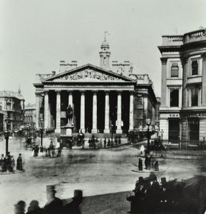 Royal Exchange, Threadneedle Street, City of London, 1880 door English Photographer