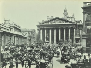 Royal Exchange, Threadneedle Street, City of London, 1890