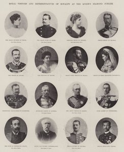 Koninklijke Bezoekers en Vertegenwoordigers van Koninklijke Families bij het Diamanten Jubileum van de Koningin