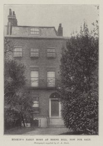 Ruskins vroegere huis in Herne Hill, nu te koop door English Photographer