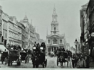 Saint Mary-le-Strand, Strand, Westminster: oostwaarts naar Saint Mary-le-Strand, 1895