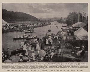 Saltford Regatta, nabij Clifton, de Henley van het Westen