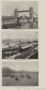 Scènes bij de opening van de Tower Bridge door English Photographer