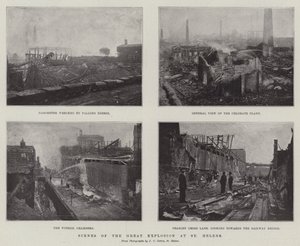Scènes van de grote explosie in St Helens door English Photographer
