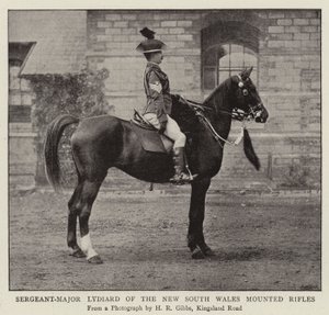 Sergeant-Majoor Lydiard van de New South Wales Mounted Rifles door English Photographer