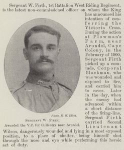 Sergeant W Firth, bekroond met het VC voor Dapperheid nabij Arundel door English Photographer